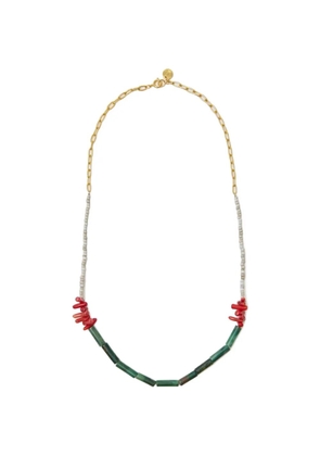 Undercover beaded chain necklace - Gold