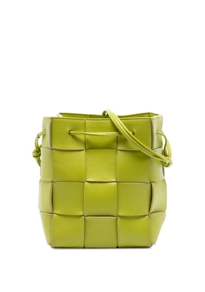 Bottega Veneta Pre-Owned 2012-2026 Small Nappa Maxi Intrecciato Cassette bucket bag - Green