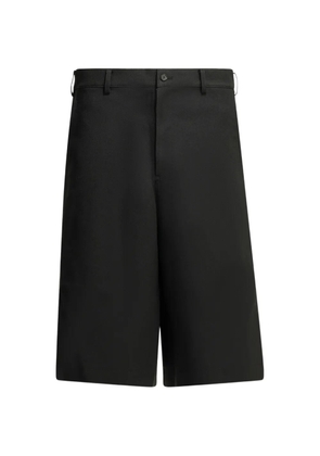 Comme Des Garçons Shirt side-zip wide-leg shorts - Black