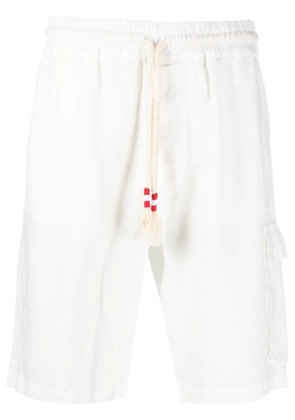 MC2 Saint Barth linen drawstring deck shorts - White