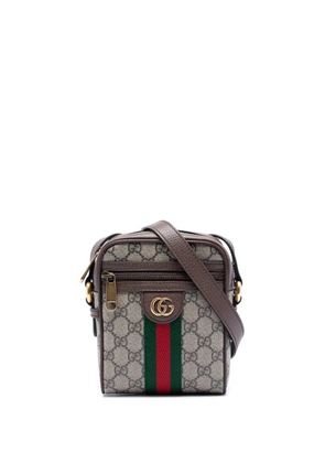 Gucci Pre-Owned 2016-2026 Mini GG Supreme Web Ophidia crossbody bag - Neutrals