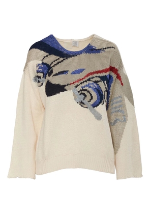 Krizia Pre-Owned patterned sweater - Neutrals