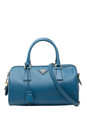 Prada Pre-Owned 2013-2026 Saffiano Lux Boston Bag satchel - Blue
