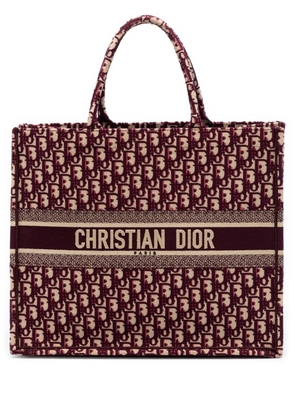 Christian Dior Pre-Owned 2008 Large Oblique Embroidered Canvas Book tote bag