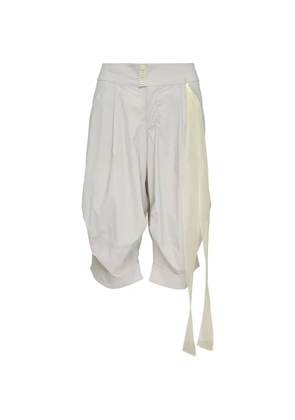 SULTRY VIRGIN button fastening capri shorts - Grey