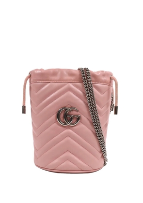 Gucci Pre-Owned GG Marmont matelassé leather shoulder bag - Pink
