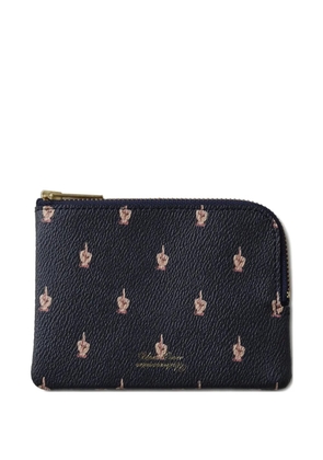 Undercover graphic-print zip-around wallet - Blue