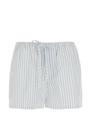 DUNST striped drawstring shorts - White