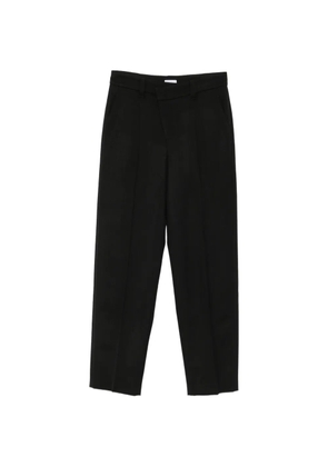 Brunello Cucinelli pressed-crease straight-leg trousers - Black
