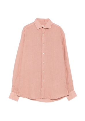 Xacus linen spread-collar shirt - Pink