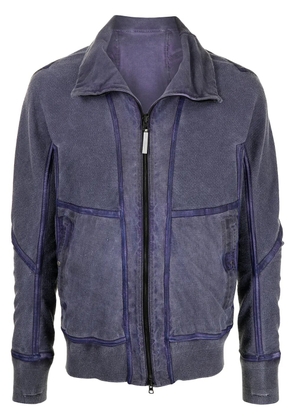 Isaac Sellam Experience funnel neck leather jacket - Purple