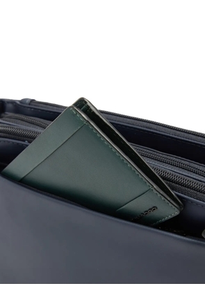 PIQUADRO water-resistant logo-plaque shoulder bag - Blue