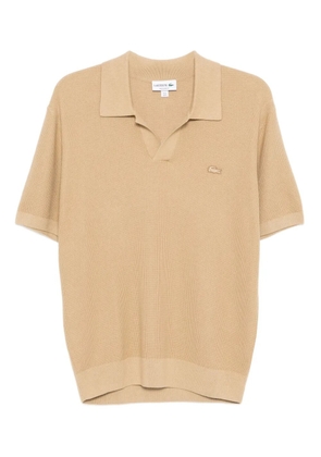 Lacoste logo-embroidered T-shirt - Neutrals