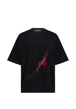 Mastermind Japan ripped-affect boxy-fit T-shirt - Black