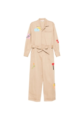 Mira Mikati Patches Trench jumpsuit - Brown