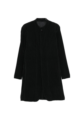 Homme Plissé Issey Miyake plissé-effect coat - Black