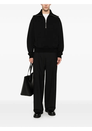 Jil Sander zip-collar sweater - Black