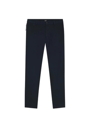BOSS belt-loops straight-leg trousers - Blue