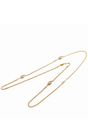 Christian Dior Pre-Owned 20th Century Gold Plated CD Logo Chain Necklace costume necklace