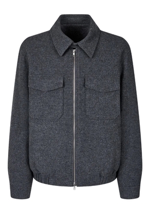 TOMBOY chest-pocket zip-up jacket - Grey