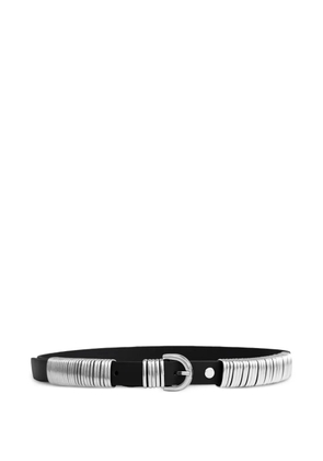 Federica Tosi ring buckle leather belt - Black