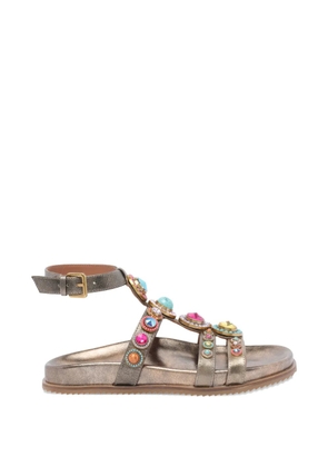 Kurt Geiger London Octavia Flexi crystal-embellished sandals - Gold