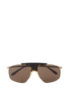 Alaia Eyewear geometric-frame sunglasses - Gold