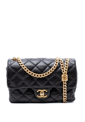 CHANEL Pre-Owned 2021-2026 Small Quilted Lambskin Pillow Crush Flap crossbody bag - Purple