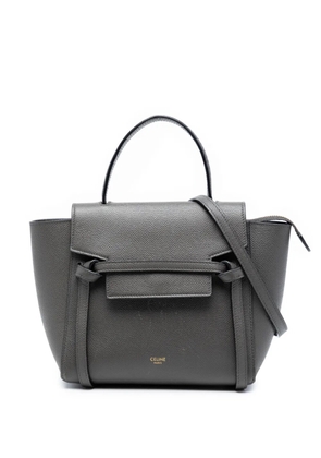 Celine Pre-Owned 2020 Nano Grained Calfskin Belt Bag satchel - Grey