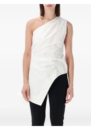 Róhe one-shoulder asymmetric top - White
