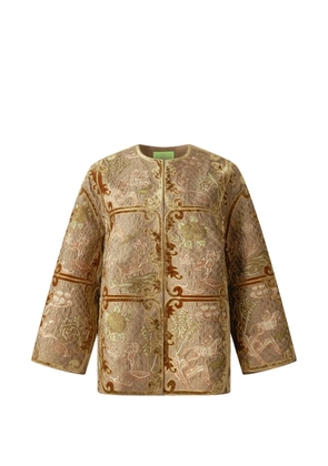 Shanghai Tang Tang embroidered jacket - Brown