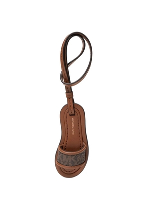 Michael Kors logo-print slide bag-charm - Brown