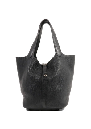 Hermès Pre-Owned MM Picotin leather tote bag - Black