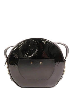Louis Vuitton Pre-Owned Boite Chapeau Souple MM monogram-debossed patent crossbody bag - Black