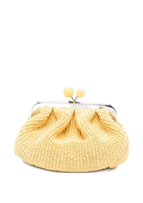 Max Mara Pasticcino woven clutch bag - Yellow