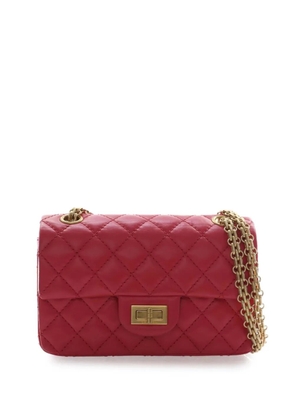 CHANEL Pre-Owned 2021-2026 Quilted Aged Calfskin Reissue 2.55 Single Flap 224 crossbody bag - Red
