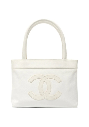 CHANEL Pre-Owned 2004-2005 CC logo tote bag - White