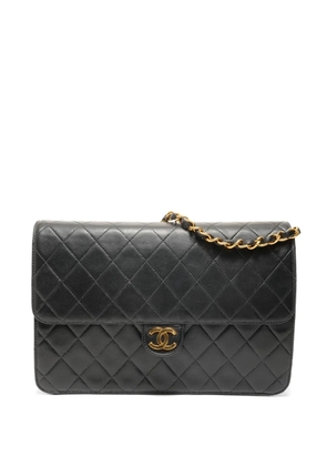 CHANEL Pre-Owned 2017-2018 quilted Flap shoulder bag - Black