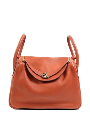 Hermès Pre-Owned 30 Lindy leather shoulder bag - Orange