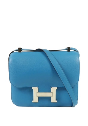 Hermès Pre-Owned 24 Constance Evercolor cross body bag - Blue