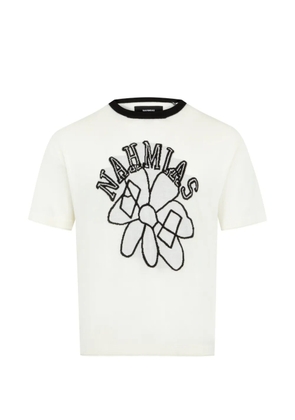 Nahmias flower-motif T-shirt - White