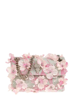 Kurt Geiger London mini Kensington floral-appliqué tote bag - Pink