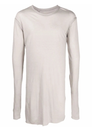 Boris Bidjan Saberi tonal-stitching long-sleeved T-Shirt - Neutrals