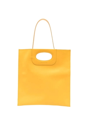 Gherardini Piattina cut-out-handle clutch bag - Yellow