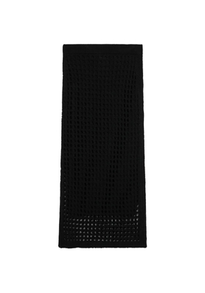 Max Mara crochet-knit skirt - Black