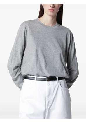 Róhe mélange-effect long-sleeve T-shirt - Grey