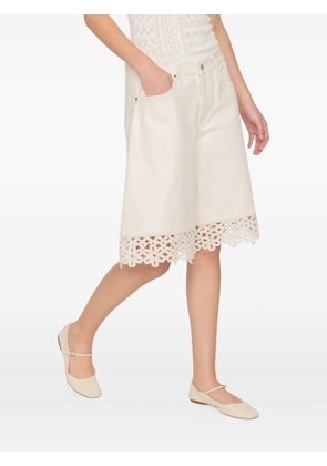 Sea Stasia lace-trim shorts - Neutrals