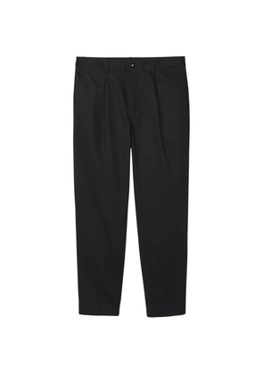 Calvin Klein pleated straight-leg trousers - Black