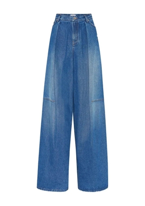 Jean Paul Gaultier logo-embroidered jeans - Blue