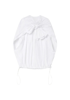 Comme des Garçons TAO knot-detail drawstring blouse - White